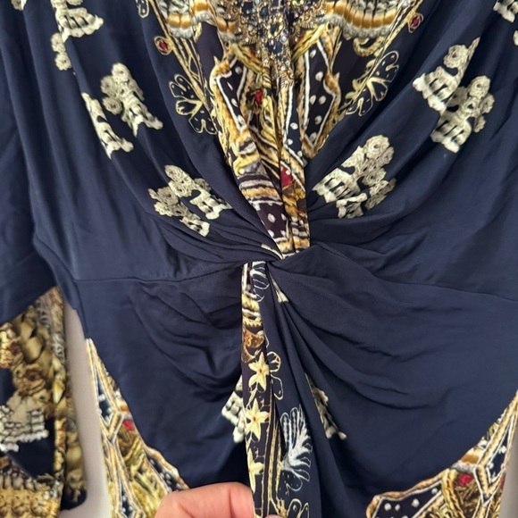 Camilla Long Split Front Twist Dress Its All Over Torero - Picture 11 of 16